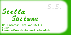 stella spilman business card